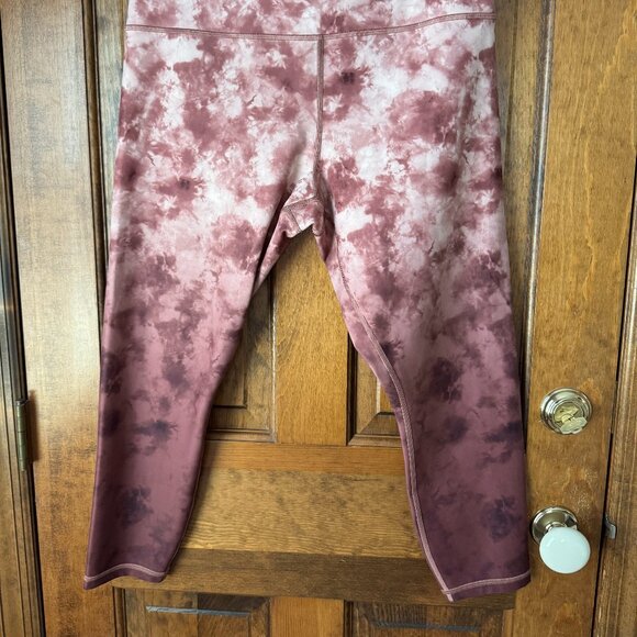 Athleta Light/Dark Pink Elation 7/8 Tight Leggings 1X - Picture 2 of 10